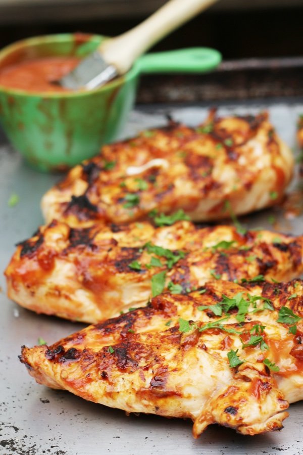 BBQ Chicken Breasts on the Grill