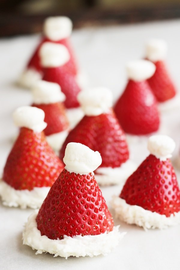 Strawberry Santa Hats